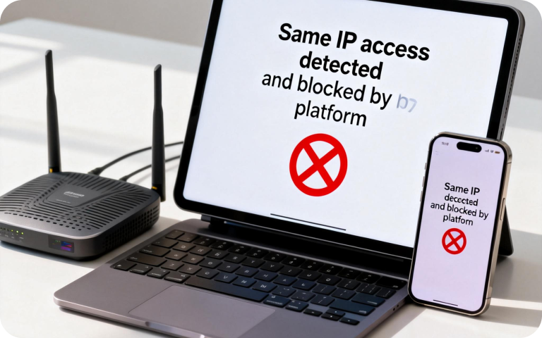 Acesso do mesmo IP bloqueado pela plataforma