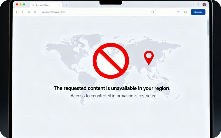 Conteúdo estrangeiro ou informações falsificadas não podem ser acessadas