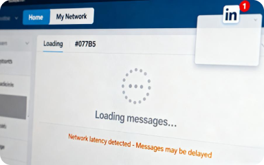 Slow background loading, message delay