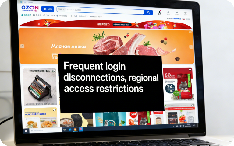 Frequent login disconnections, region-restricted access