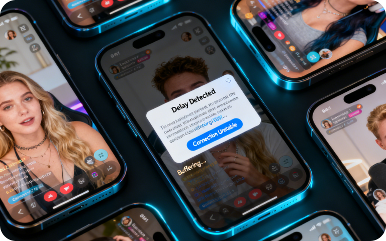 Operation delay, streaming lag